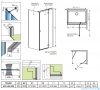 Radaway Torrenta KDJ kabina prysznicowa 90x100 prawa przejrzyste wspornik krzyżowy 133290-01-01R/1330100-01-01